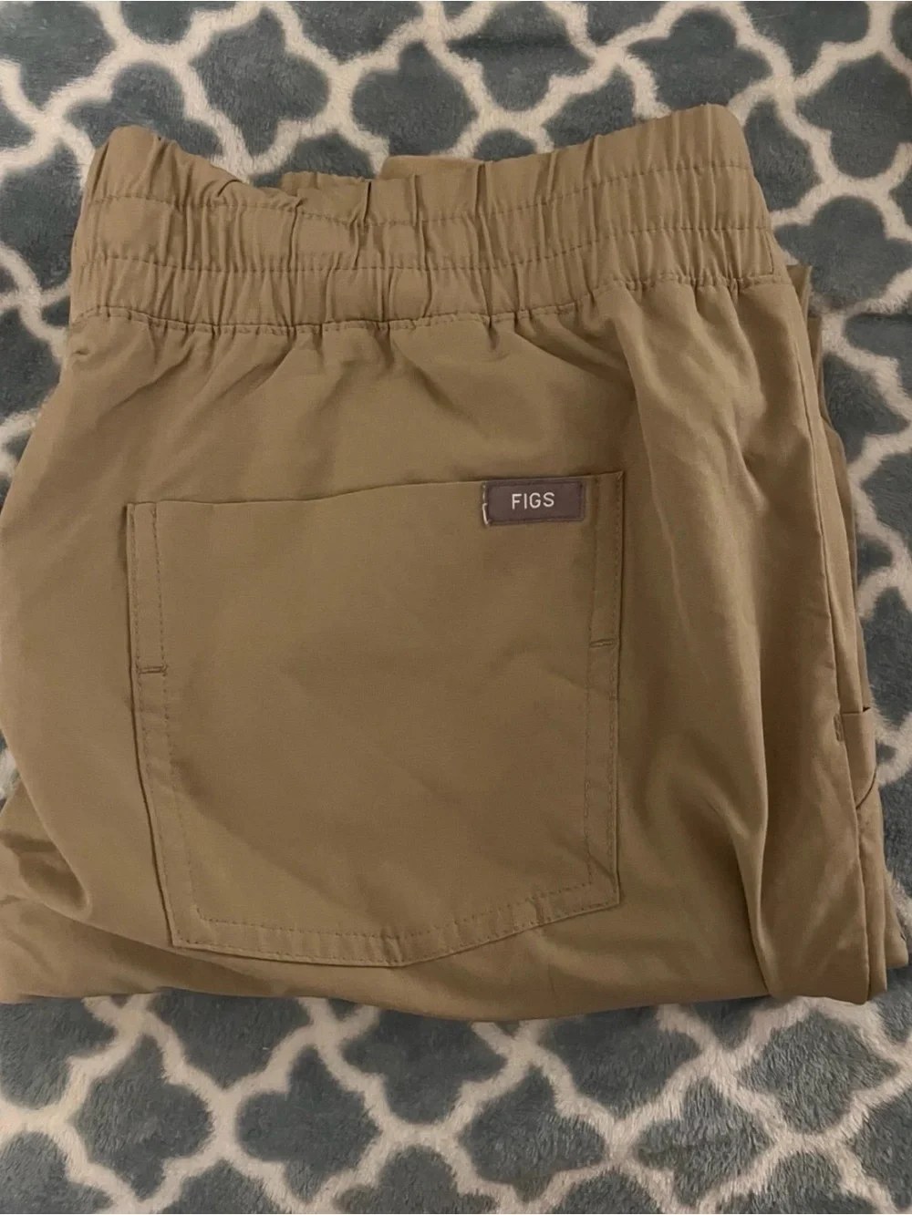 FIGS unisex Jogger Scrub Pants in Tan